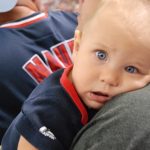 Exciting game, but he still gets tired.