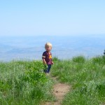 Tory hikes above Park City, Utah
