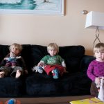 The kiddies hung out in the condo
