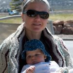 Tegan and Kari, enjoying the springtime sun
