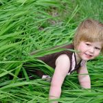 Sophia plays in the grass. Click above for more pics.