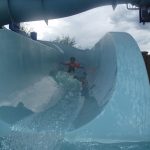 Tory cruses the slide Han Solo style. Tory cruses the slide Han Solo style.