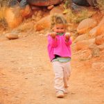 Tegan finds some rocks. In the desert. Imagine that.