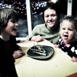 A quickie birthday with a slice of gross frosted cookie.