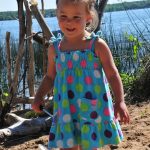 Tegan on the shore of Battle Lake