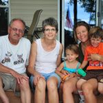 Family shot at the Grandparents Hoffman