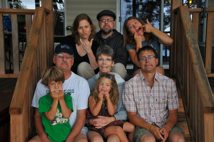 Family goof shot.