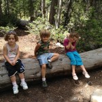 Chillin' on the log.