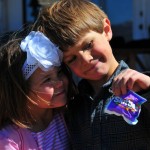 Sister and brother. And Skittles.