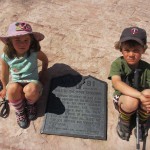 At the Hole in the Rock inscription.