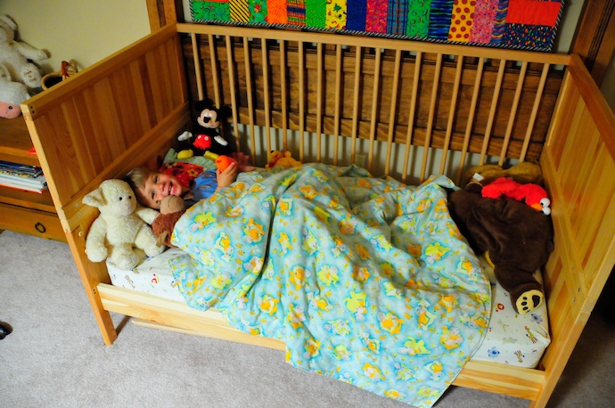 Tory's big bed