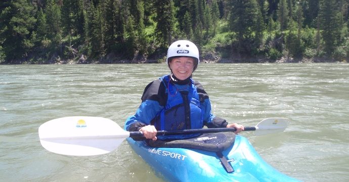 Kari Moe on the water