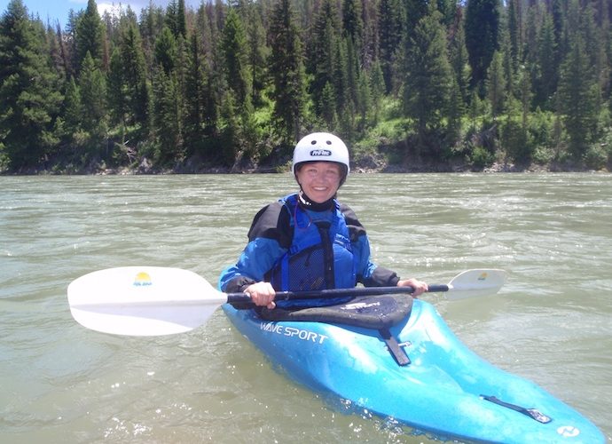 Kari Moe on the water