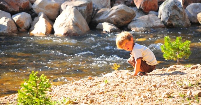 Tory Hoffman by the river