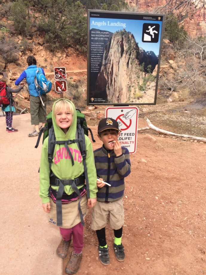 Mid winter Zion