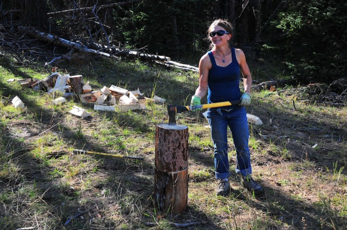 Fall woodcutting